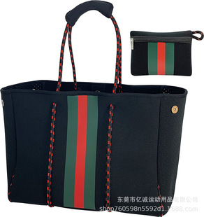 Neoprene Multifunctional Beach Bag Fashion Fitness Bag Large Mother-In-Law Bag Shoulder Bag Beach Handbag Purse