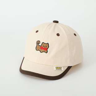 New baby hat cute cartoon puppy baby hat spring and autumn baseball cap thin sunscreen cap for children