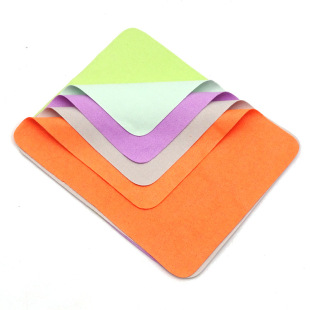 New color island silk factory glasses cloth four color suede glasses cloth Island silk myopia cloth