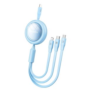 Pinsheng three-in-one 100W fast charging data line is suitable for Apple Huawei car one-to-three charging line Xiangyang series