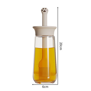 New Oil Brush Household High Temperature Resistant Integrated Oil Bottle Food Grade Silicone Kitchen Baking Barbecue Brush Oil Brush Bottle