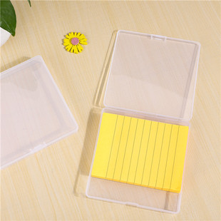Transparent plastic jigsaw puzzle storage box with lid square packaging small box thin spot manufacturers 1.8 high cross-border