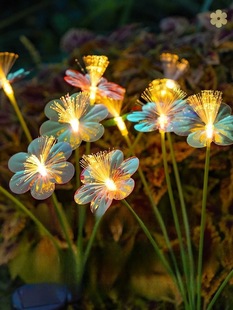 Cross-border e-commerce firefly butterfly star ball balloon outdoor waterproof courtyard garden ground plug solar string