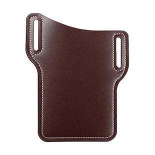 Leather Mobile Phone Bag Portable and Practical Mobile Phone Waist Bag Men Wear Belt Mobile Phone Waist Bag Men's Outdoor Sports Waist Bag
