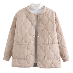 Mother's Winter Clothes Plus Large Size Baseball Suit Small Cotton Coat Women's Western Style Middle-aged and Elderly 50-year-old Lightweight Cotton Coat Coat