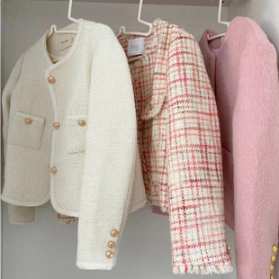 Guangzhou thirteen lines short small fragrant wind coat women's spring and autumn clothes high-end brand women's live supply wholesale