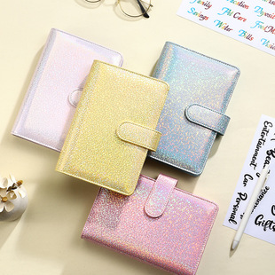 Cross-border A6 loose-leaf book creative color Macaron notebook cash budget hand book financial deposit book book