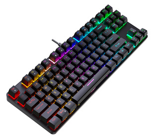 Factory in stock mechanical keyboard K87 green shaft red shaft tea shaft black shaft original keycap e-sports keyboard RGB light effect