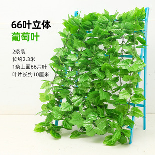 Artificial rattan green radish leaf grape leaf climbing Tiger plastic ivy ceiling decorative water pipe winding vine