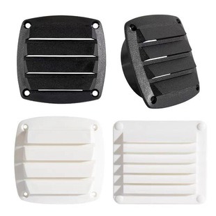 RV ventilation accessories nylon ventilation plate square black and white air conditioning ventilation window grille yacht marine ventilation