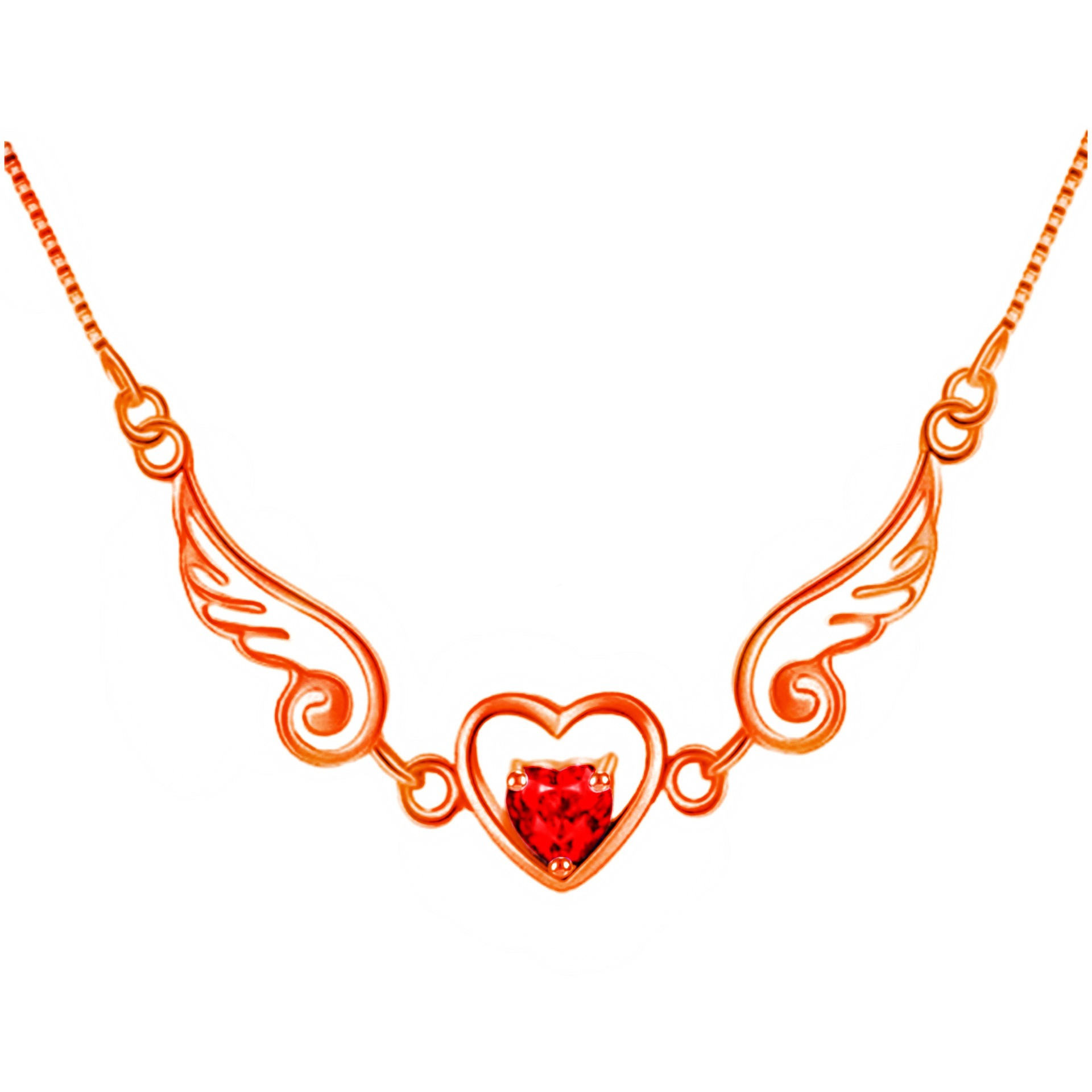 Yihua Internet Celebrity Heart Wings Fashion Angel Lover Bracelet Pendant Necklace Silver Angel Bracelet Heart Bracelet