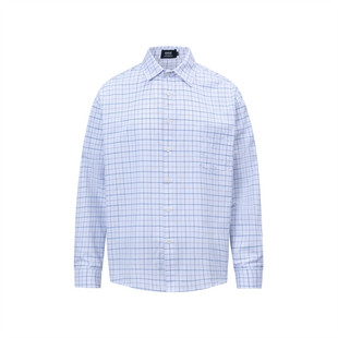 American Style Trendy Casual Plaid Long-sleeved Shirt Men's Spring and Autumn Design Sense Pure Cotton All-match Loose Lapel Shirt