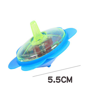 Super cute luminous spinning small top night market toy hand spinning top children's gadgets scan code gift