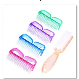 Cross-border nail brush nail powder dust brush plastic nail cleaning dust brush horn brush horn brush nail tools