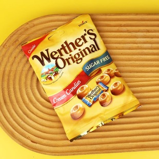 Werther's Germany imported waite toffee cream candy 70g hard candy candy candy candy children's snack