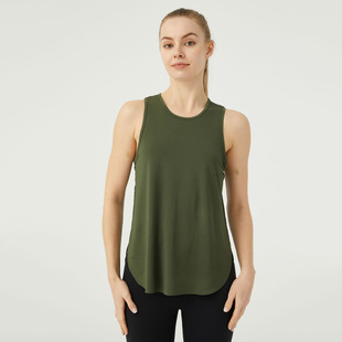 Sports Sleeveless Vest Fitness Clothing Women's 2025 Summer Yoga Running Loose plus size Blouse Sports Quick-drying Top