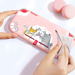 Applicable switch lite crystal shell lite host personalized creative shell cat protective cover factory wholesale