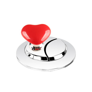 Heart-shaped toilet press color creative toilet toilet tank button auxiliary fashion factory direct sales