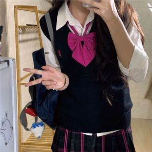 Original black powder jk plaid skirt genuine Deland uniform school for students college pleated skirt skirt skirt Barbie