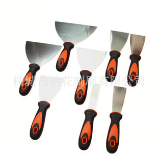 Putty knife stainless steel putty knife household wall scraping wooden handle plastic shovel knife cleaning knife home decoration a variety of styles 1-6"