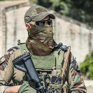 Hunting Tactical Camouflage Mesh Cloth Scarf Breathable Windproof Camouflage Cradle Mesh Scarf Camouflage Mesh Scarf