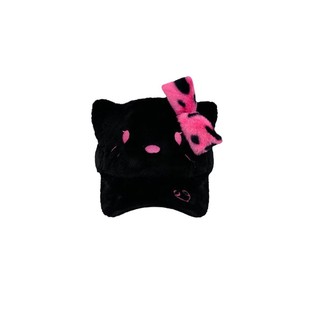 Симпатичная пародия Kitty кошка черный малиновый порошок шляпа леопардовый лук женский плюшевый бейсболка абби сладкий крутой y2k