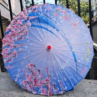 Античный Hanfu Шелковый Зонт Фабрика Аутлет Живописные Пятна Стойка Путешествия Съемка Производительность Зонт Декоративный Ремесло Зонт Масляная Бумага Зонтик
