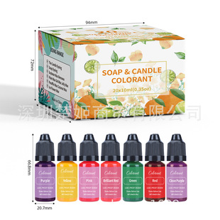 Трансграничный Amazon 10ML20 Цвет высокой концентрации DIY мыло ручной работы