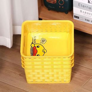 Factory wholesale small yellow duck large capacity storage basket home snacks toys sundry snack shop snack finishing