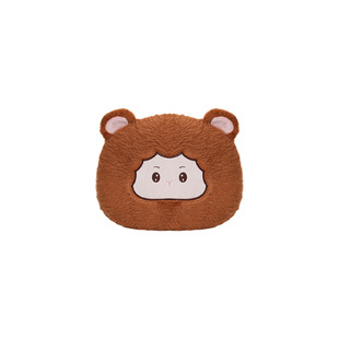 Car headrest neck pillow plush comfortable cartoon monkey car pillow waist pillow four seasons universal car waist cushion