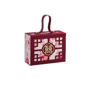 2022 New Wedding Candy Box Wedding Advanced Candy Box Engagement Practical Accompanying Gift Packaging Carton Empty Box