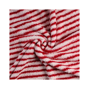 Double-sided Warm Velvet Stripe Printed Half-side Velvet Rice Grain Velvet Pajamas Home Clothes Children's Wear Winter Warm Fabric