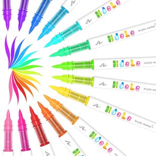 Paint Dele Direct Liquid Acrylic Marker Soft Head 120 Color Student Art Special DIY Graffiti Painting Color Pen