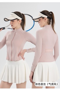 Cool-feeling Sun-protection Clothing Women's Outer Wear Original Yarn Anti-ultraviolet Sports Style Short Coat Top Summer Thin Ice-feeling Fashionable Style