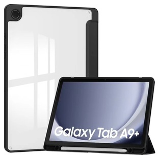 SuiTAble for SAmsung TAb S9 TAblet Protective CAse A9 Plus 11inch TrAnspArent Acrylic Protective CAse with Pen Slot CAse