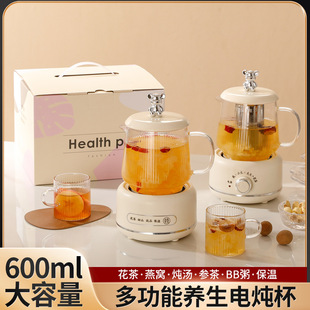 Factory direct health pot gift electric cup boiling water tea maker high color value suit multi-functional mini flower tea pot