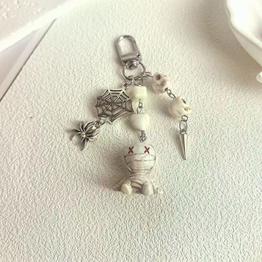 Subculture Cute Mini Cookies, Adorable Mummy Dark Style Keychain, Niche Exquisite Bag Pendant, Gift for Best Friend