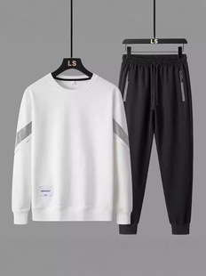 Spring and Autumn New Sports suit Men's 2024 Autumn Fashion Sweatshirt Handsome Comfortable Fashionable Two-piece Set