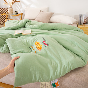 Class A Soybean Fiber Spring and Autumn Quilt Thickened Warm Winter Quilt Cotton Quilt Core Bedding Dormitory Summer Cool Quilt Summer Quilt Gift Quilt