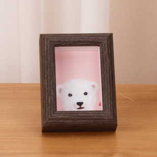 Mini Small Photo Frame Couple DIY Baby Children's ID Photo of 3-inch 3-inch 5-inch Hollow Picture Frame Set-up
