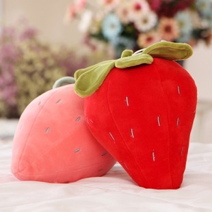 Soft adorable strawberry banana pineapple fruit and vegetable pillow children's playground doll plush toy doll pendant