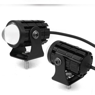 Mini small steel cannon two-color motorcycle LED spotlight headlight lighting headlight two-color far and near integrated waterproof super