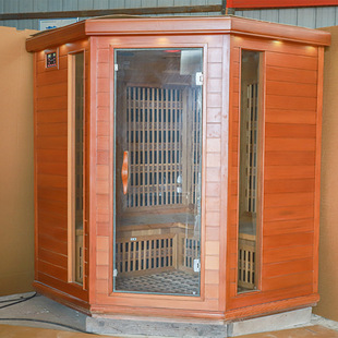 Caisheng Infrared Therapy Far Infrared Sauna Room for 2 People Hemlock Indoor Sauna Room Household Khan Steam Room