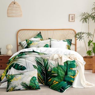 Amazon Cross-border Romantic Rose Print Down suit Microfiber suit Decorative Bedding