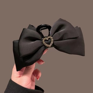 Escape Princess Double-Sided Bow Grab Clip Women's Back of Head Hair Shark Clip Elegant All-Match Hairpin Korean-Style Headwear