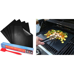 0.2 мм черный коврик для барбекю медный цвет bbq коврик для выпечки из стекловолокна Тефлон набор для выпечки 33x40cm