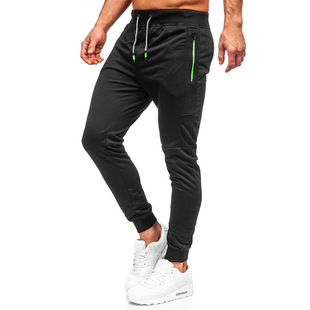 Fall 2021 new European and American men's sweatpants straight casual pants loose plus size men's pants ankle-tied trousers