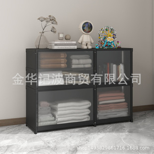 New Simple Dustproof Wardrobe Home Rental House Storage Cabinet Multi-layer Bedroom Assembly Storage Wardrobe Storage Rack