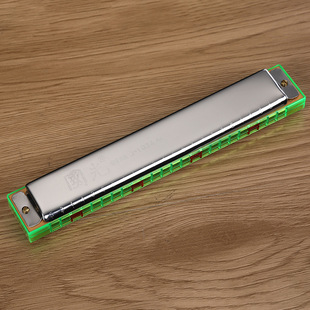 Shanghai Guoguang polyphonic harmonica new packaging Guoguang harmonica 24 hole harmonica beginner C- tone harmonica accented harmonica