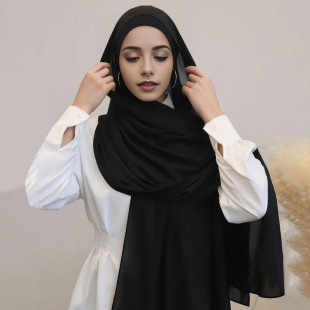 New chiffon turban pleated drawstring cap suit monochrome pearl chiffon turban pleated base cap combination